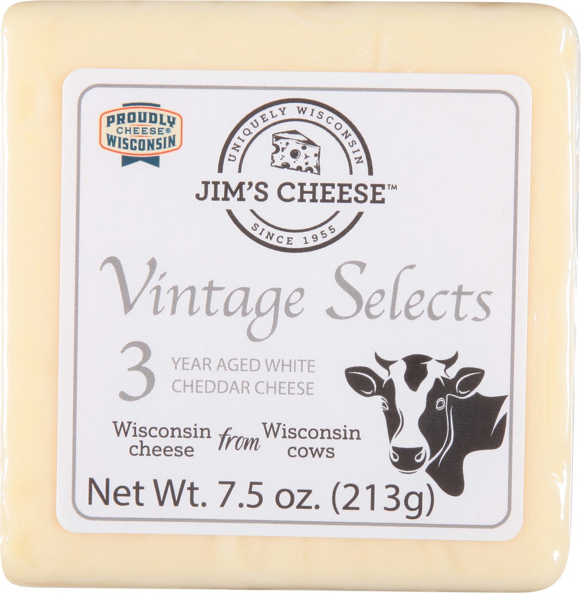slide 10 of 13, Jim's Cheese Vintage Selects 3 Year Aged White Cheddar Cheese 1 7.5 oz, 7.5 oz
