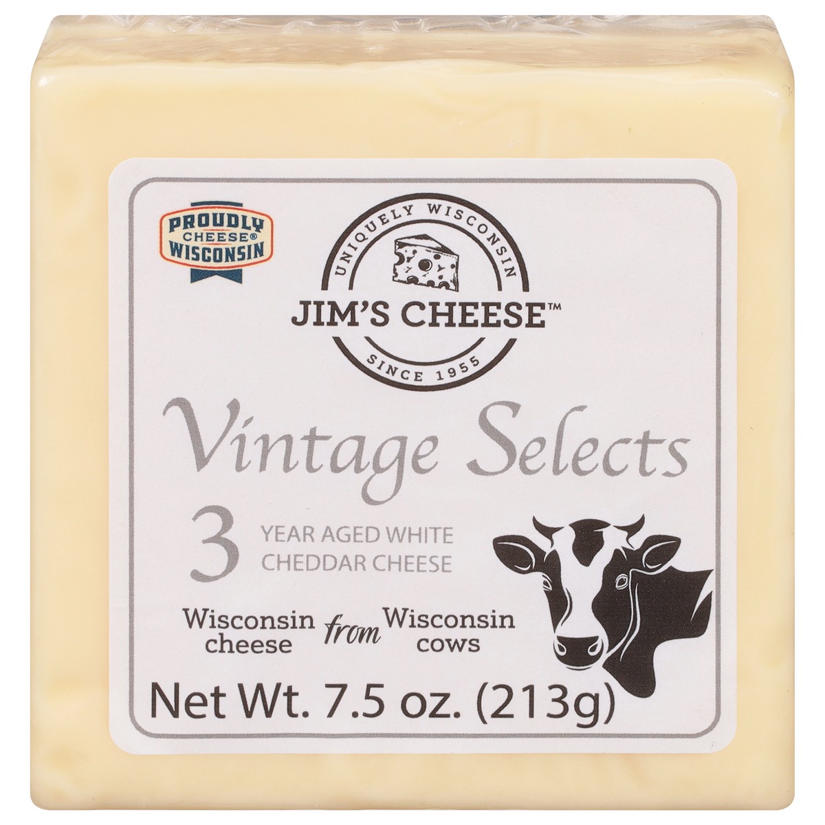 slide 13 of 13, Jim's Cheese Vintage Selects 3 Year Aged White Cheddar Cheese 1 7.5 oz, 7.5 oz