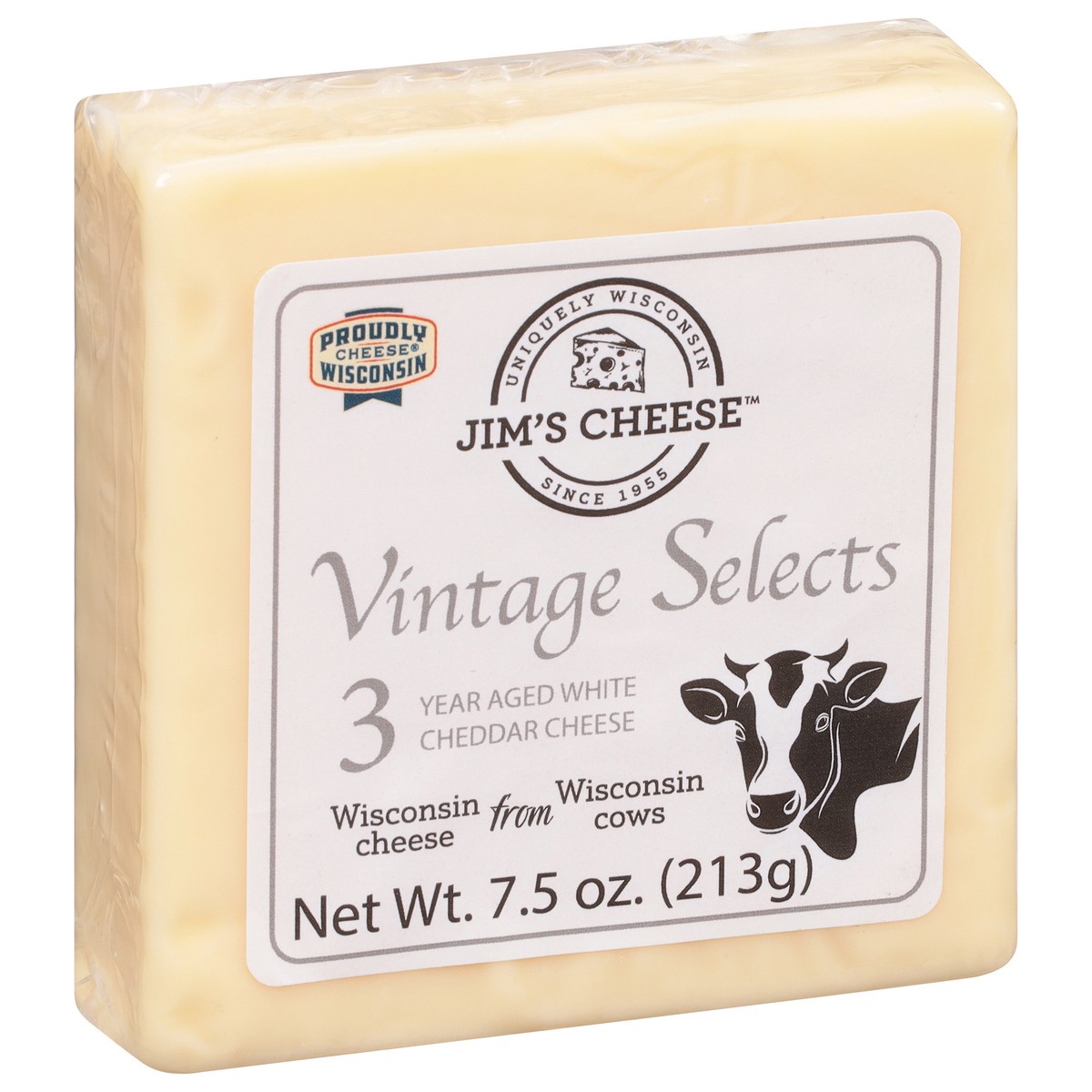 slide 12 of 13, Jim's Cheese Vintage Selects 3 Year Aged White Cheddar Cheese 1 7.5 oz, 7.5 oz