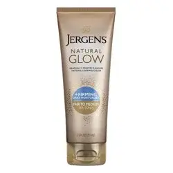 Jergens Natural Glow + Body Firming Tanning Lotion Fair To Medium Skin Tones