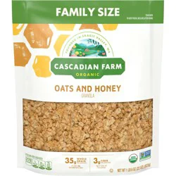 Cascadian Farm™ Organic Oats and Honey Family Size Granola Bag