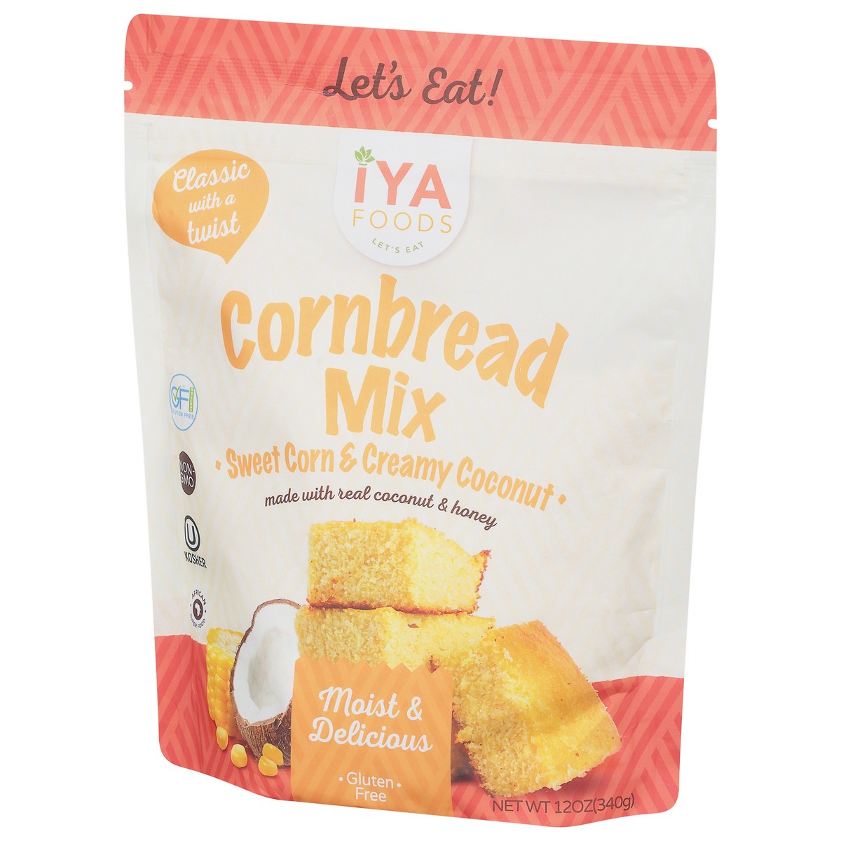 slide 4 of 9, Iya Foods Sweet Corn & Creamy Coconut Cornbread Mix 12 oz, 12 oz
