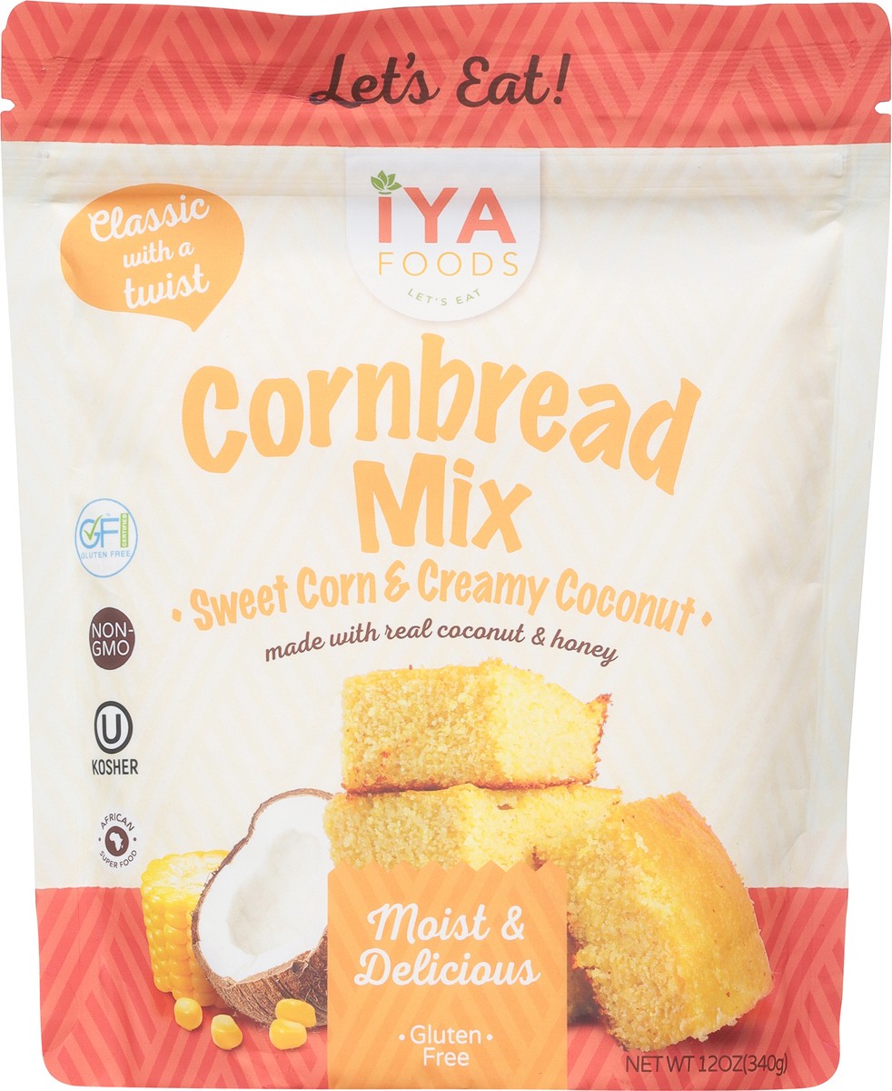 slide 7 of 9, Iya Foods Sweet Corn & Creamy Coconut Cornbread Mix 12 oz, 12 oz