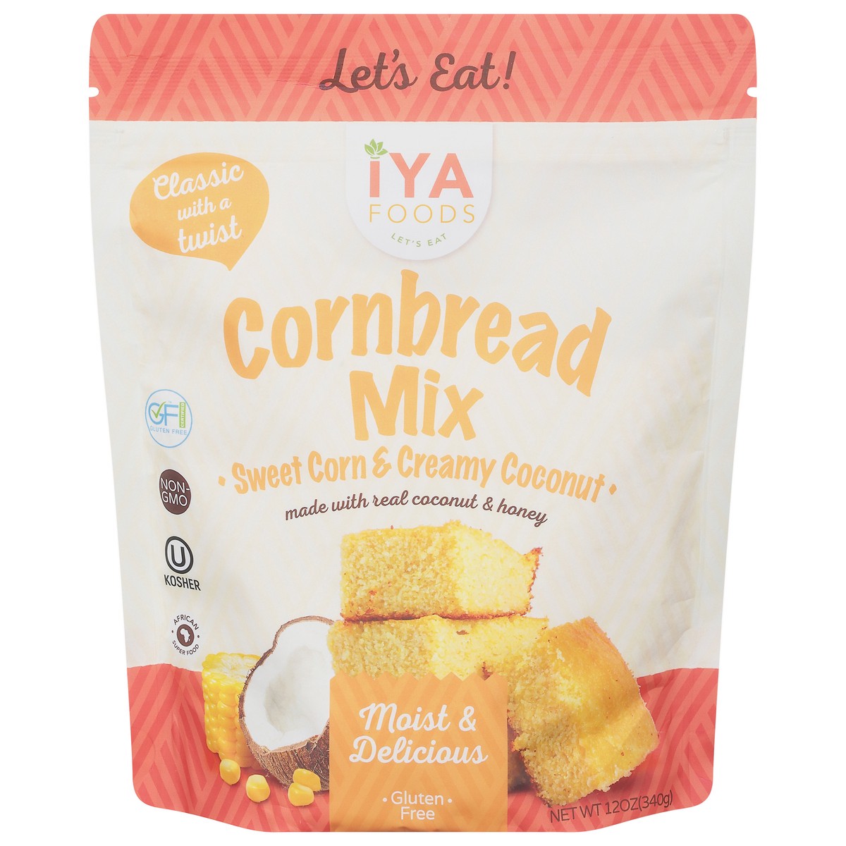 slide 1 of 9, Iya Foods Sweet Corn & Creamy Coconut Cornbread Mix 12 oz, 12 oz