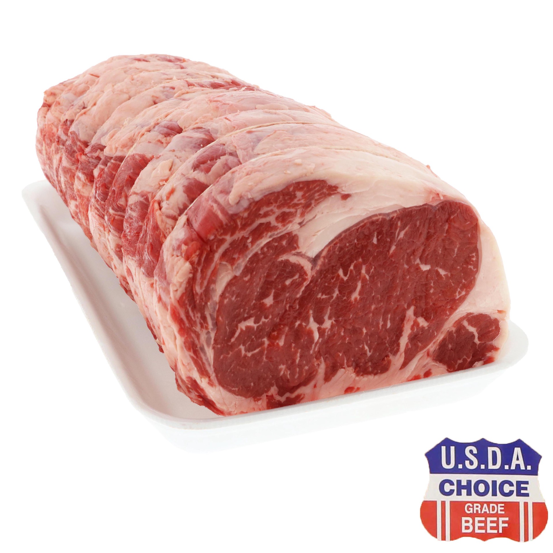 slide 1 of 1, H-E-B Boneless Whole Beef Ribeye Roast - USDA Choice, per lb