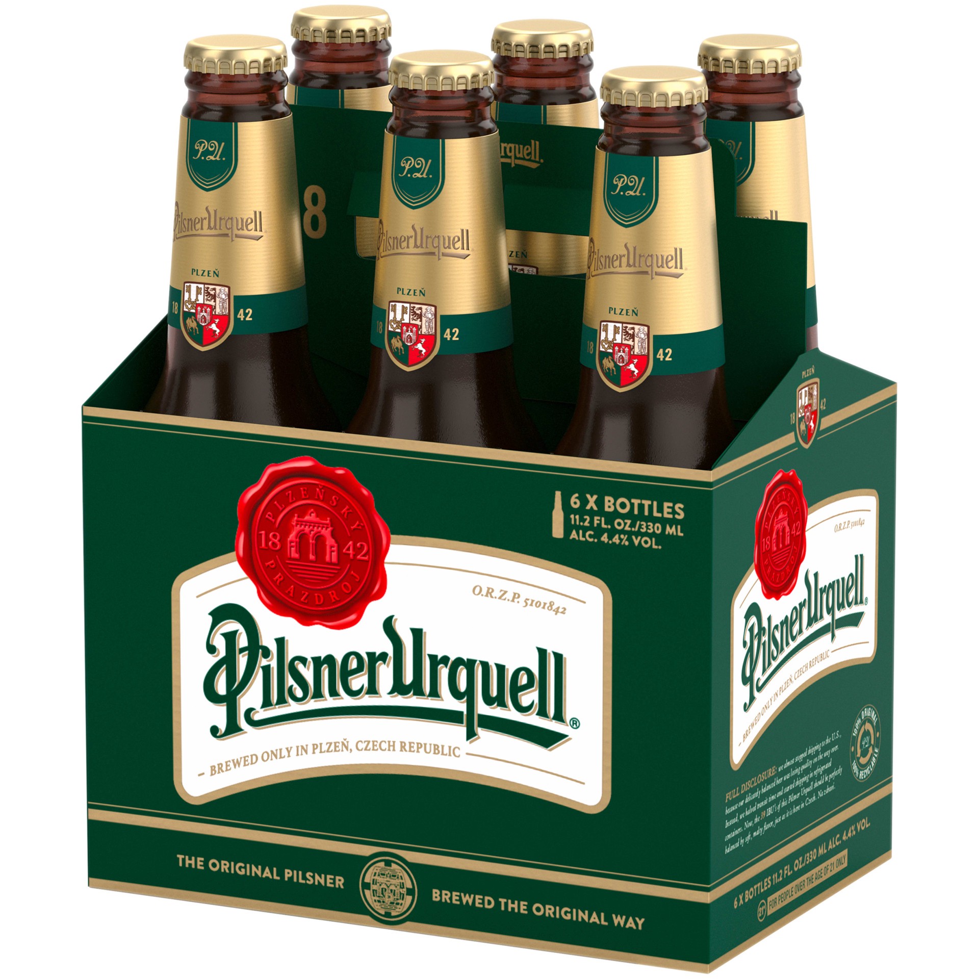 slide 4 of 5, PILSNER URQUELL Import Beer, 6 ct