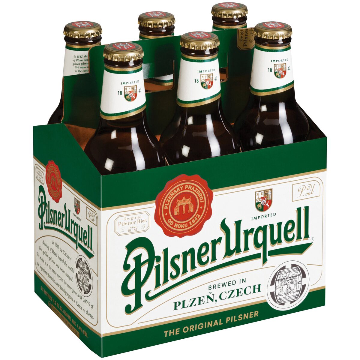 slide 1 of 5, PILSNER URQUELL 4.4% ABV Pilsner, 6 ct; 11.2 fl oz