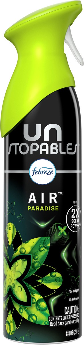 slide 4 of 4, Downy Unstopables Febreze Unstopables Air Effects Odor-Eliminating Air Freshener Paradise, 8.8 oz. Aerosol Can, 8.8 oz