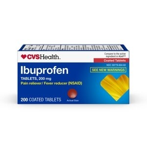 slide 1 of 1, Cvs Health Ibuprofen Tablets 200 Mg, Pain Reliever/Fever Reducer (Nsaid), 200 Ct, 200 ct