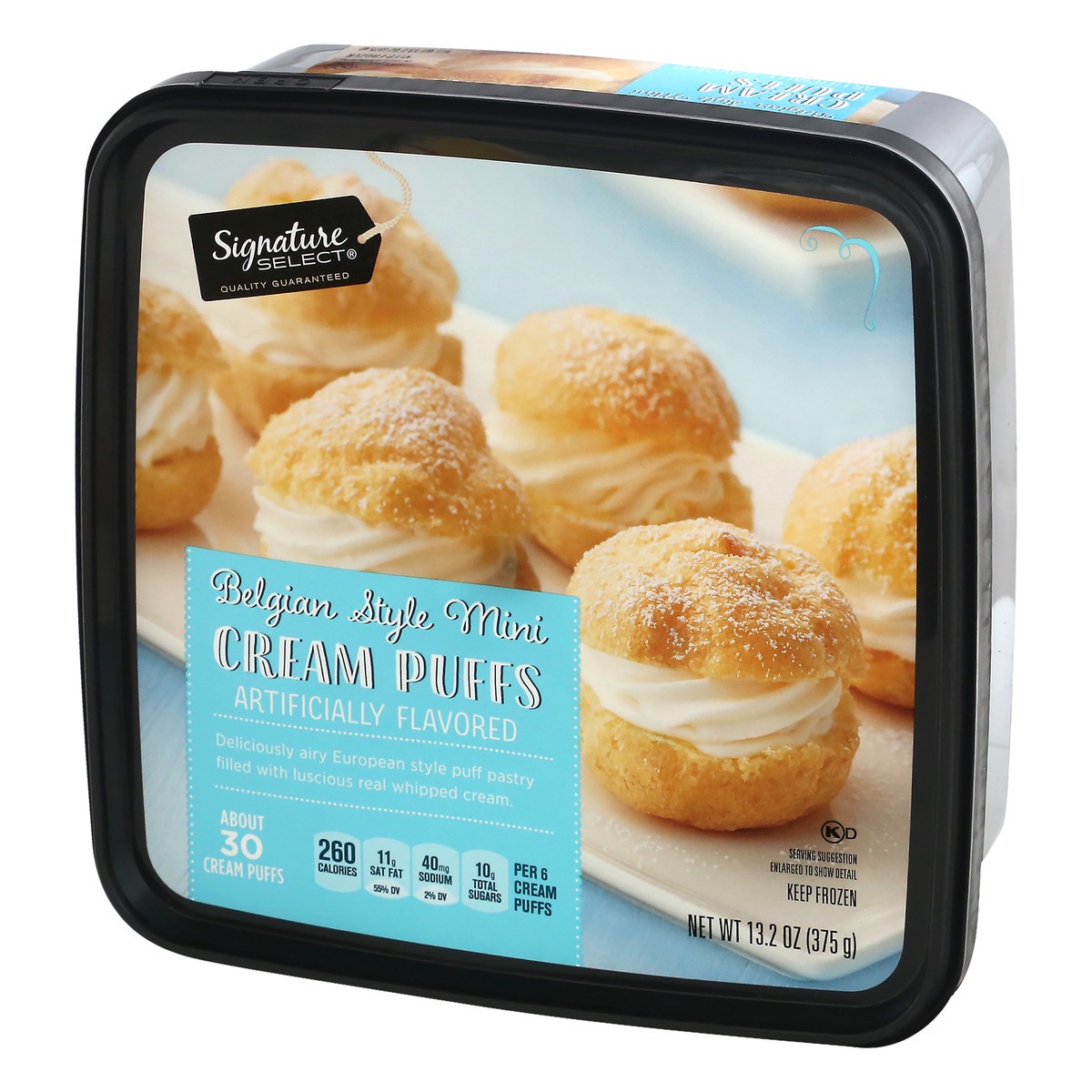 slide 6 of 13, Signature Select Belgian Style Mini Cream Puffs 13.2 oz, 13.2 oz