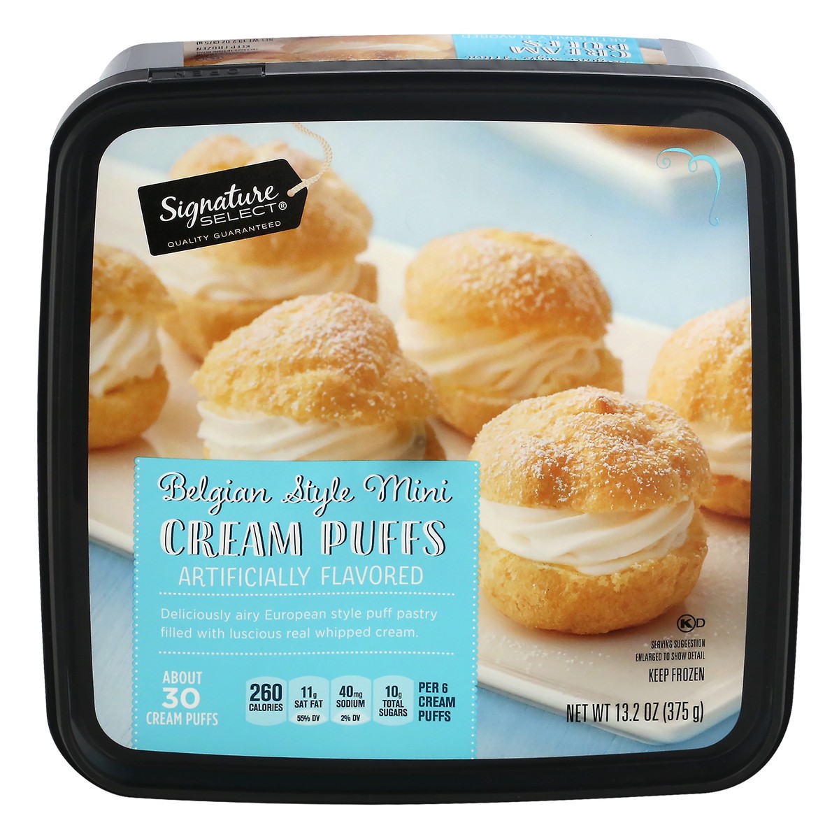 slide 1 of 13, Signature Select Belgian Style Mini Cream Puffs 13.2 oz, 13.2 oz