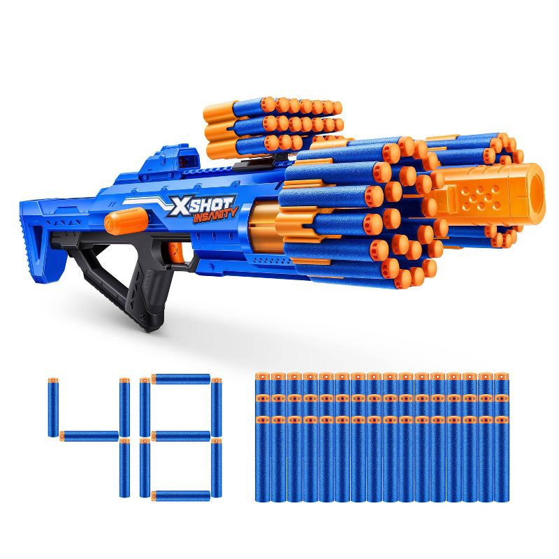 slide 1 of 6, X-Shot Zuru X-Shot Insanity Berzerko Foam Blaster with 48 Darts, 1 ct