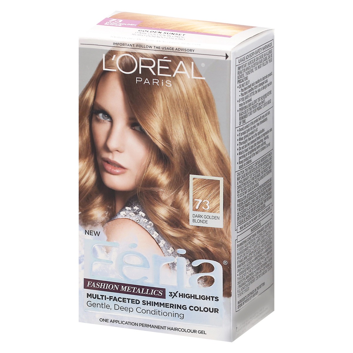 slide 11 of 13, L'Oréal Fería Dark Golden Blonde 73 Permanent Haircolour Gel 1 ea, 1 ct