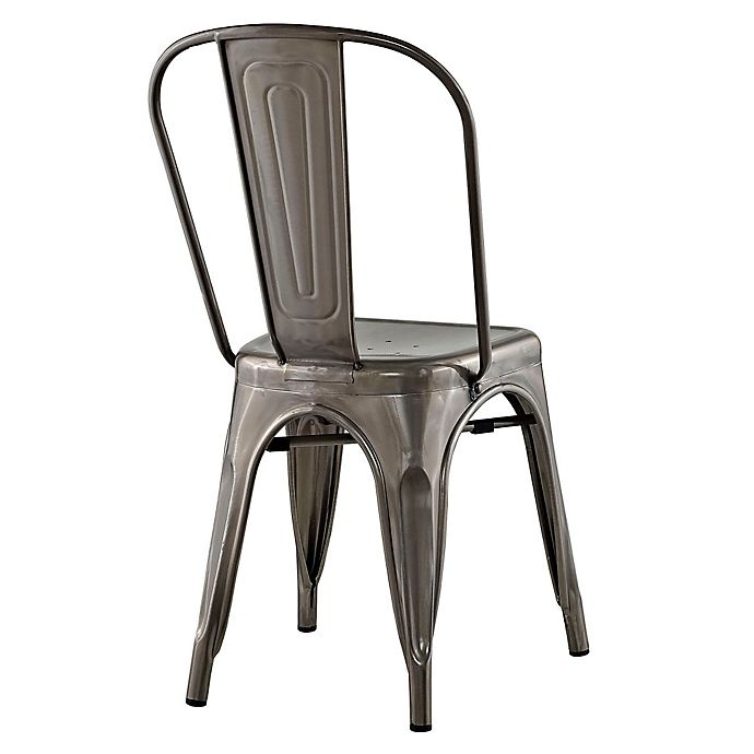 slide 3 of 4, Modway Promenade Steel Dining Side Chair - Gunmetal, 1 ct