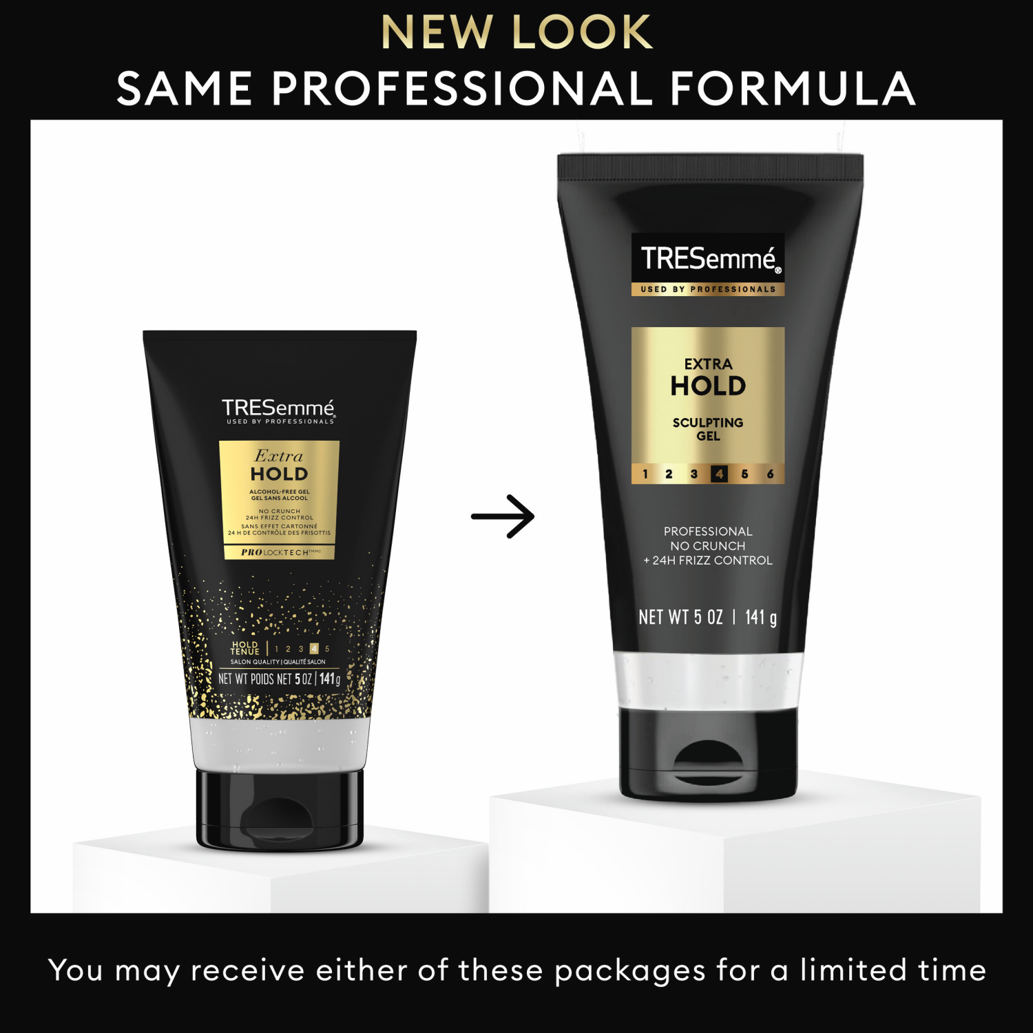 slide 2 of 8, Tresemme TRESemmé Alcohol-Free Gel Extra Hold, 5 oz