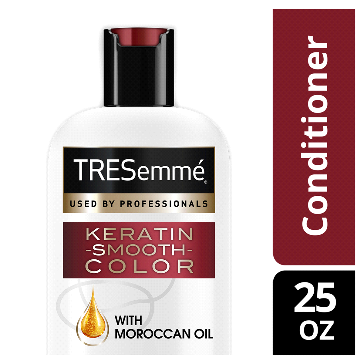 slide 2 of 3, TRESemmé Expert Keratin Smooth Color Conditioner With Moroccan Oil, 25 oz