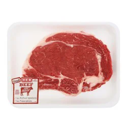 H-E-B Beef Ribeye Steak Bone-In Thick, USDA Select