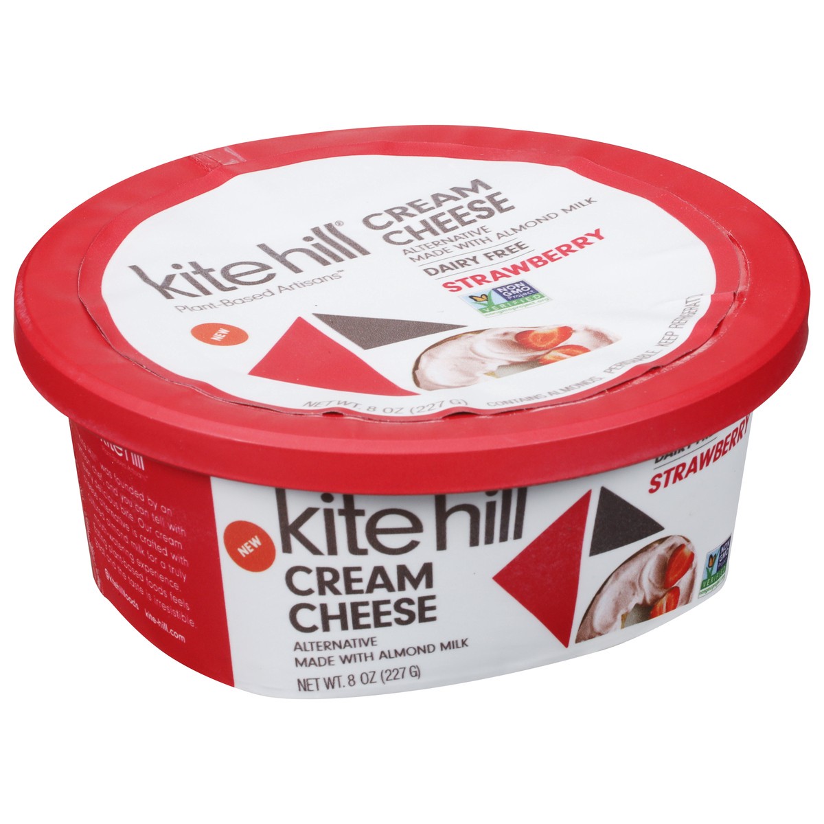 slide 2 of 9, Kite Hill Dairy Free Strawberry Cream Cheese Alternative 8 oz, 8 oz