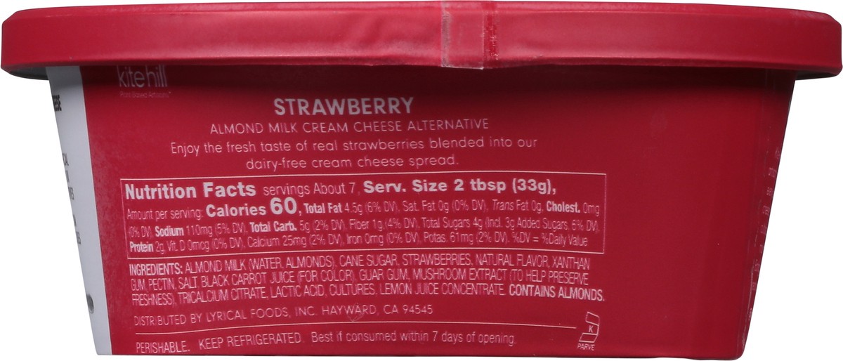 slide 5 of 9, Kite Hill Dairy Free Strawberry Cream Cheese Alternative 8 oz, 8 oz