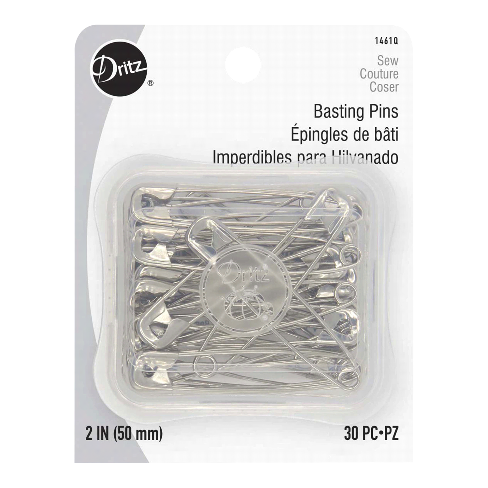 slide 1 of 1, Dritz Quilters Safety Pins, 40 ct