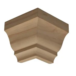 RELIABILT 3-1/8-in L x 9/16-in T Outside corner Crown Moulding Block Unfinished MN49