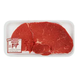 H-E-B Beef Top Boneless Center Cut Sirloin Steak Thick, USDA Select