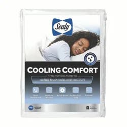 Sealy Cooling Comfort Fitted Mattress Protector, Full