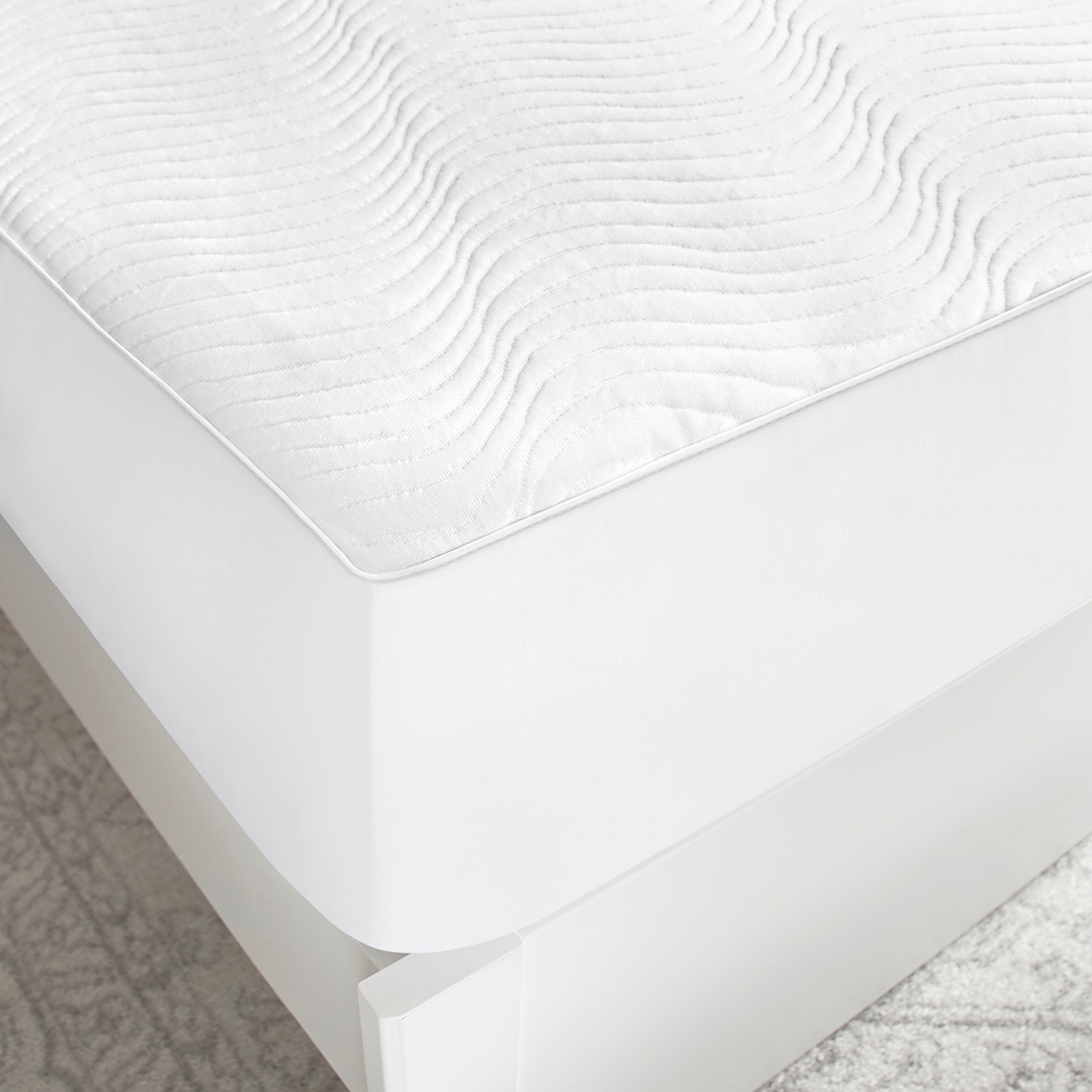 slide 2 of 5, Sealy Luxury Knit Fitted Mattress Protector, King, King Size