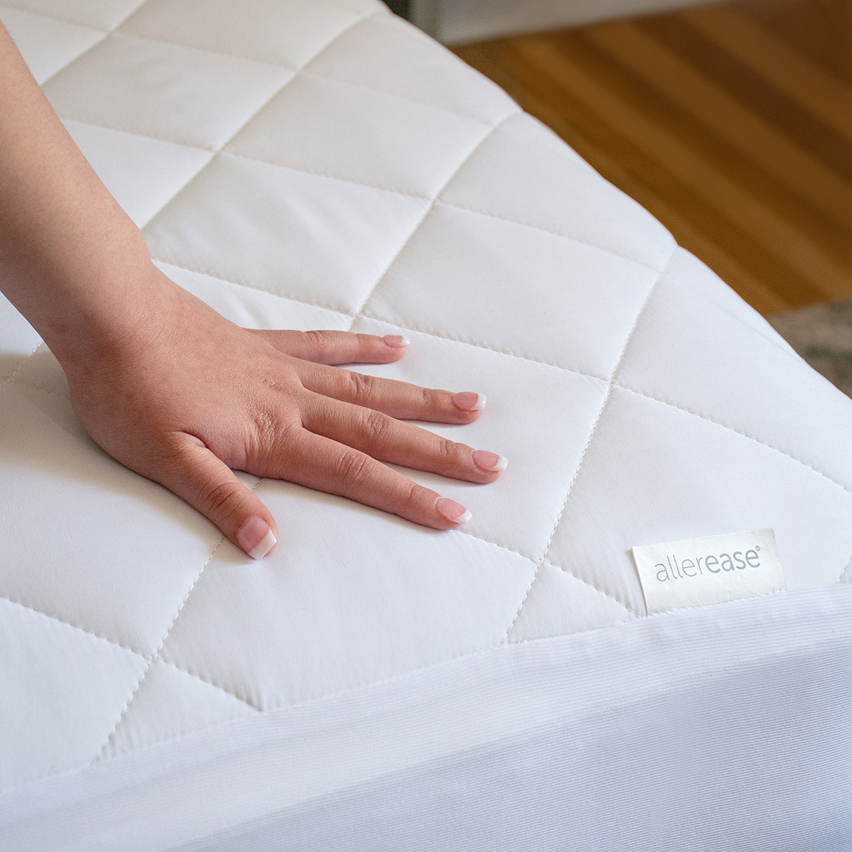 slide 3 of 4, AllerEase Advanced Allergy Protection Mattress Pad, Full Size