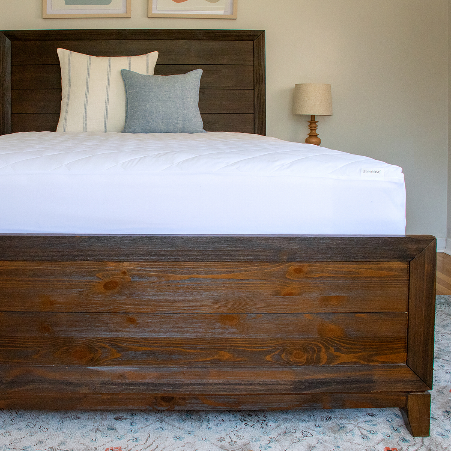 slide 2 of 6, AllerEase Advanced Allergy Protection Mattress Pad, Full Size