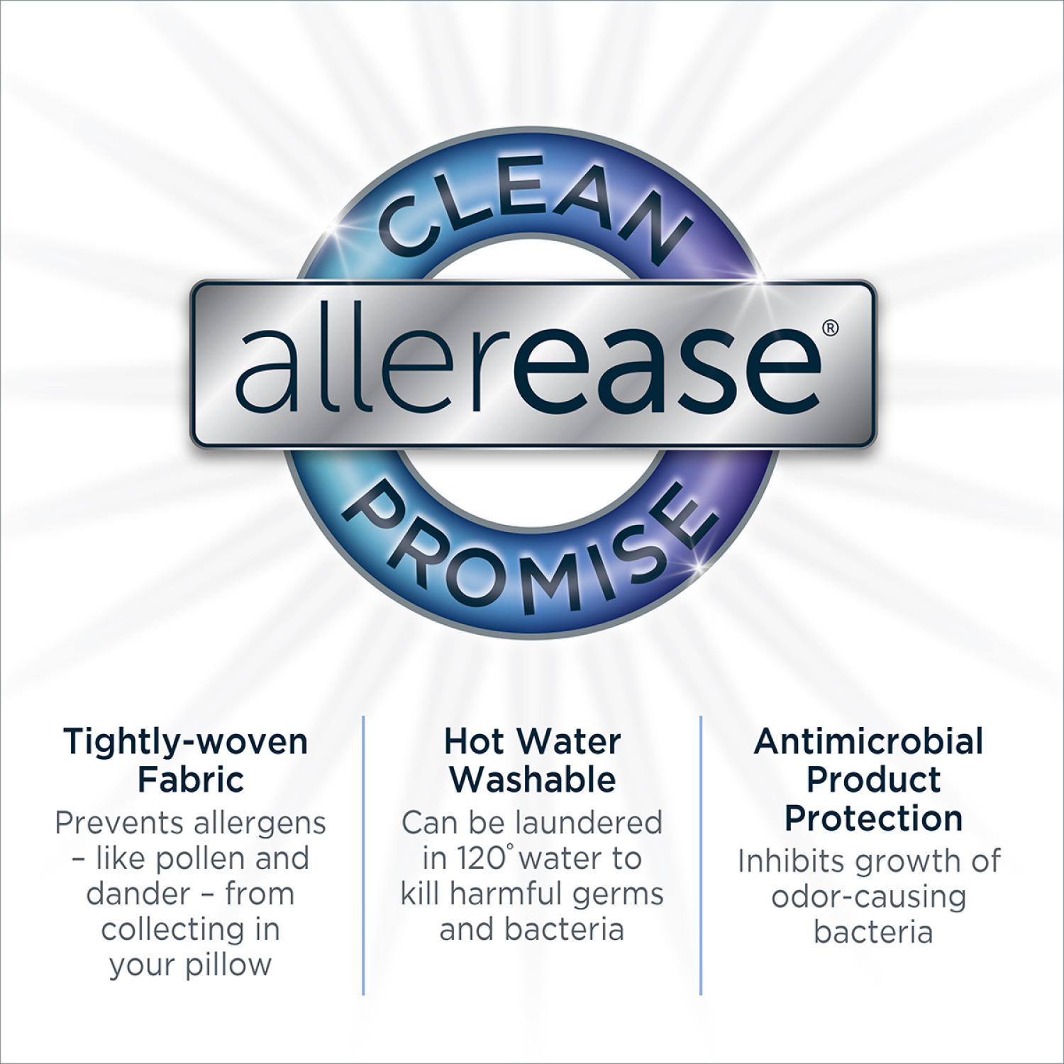 slide 5 of 5, AllerEase Total Allergy Defense Pillow, King, King Size