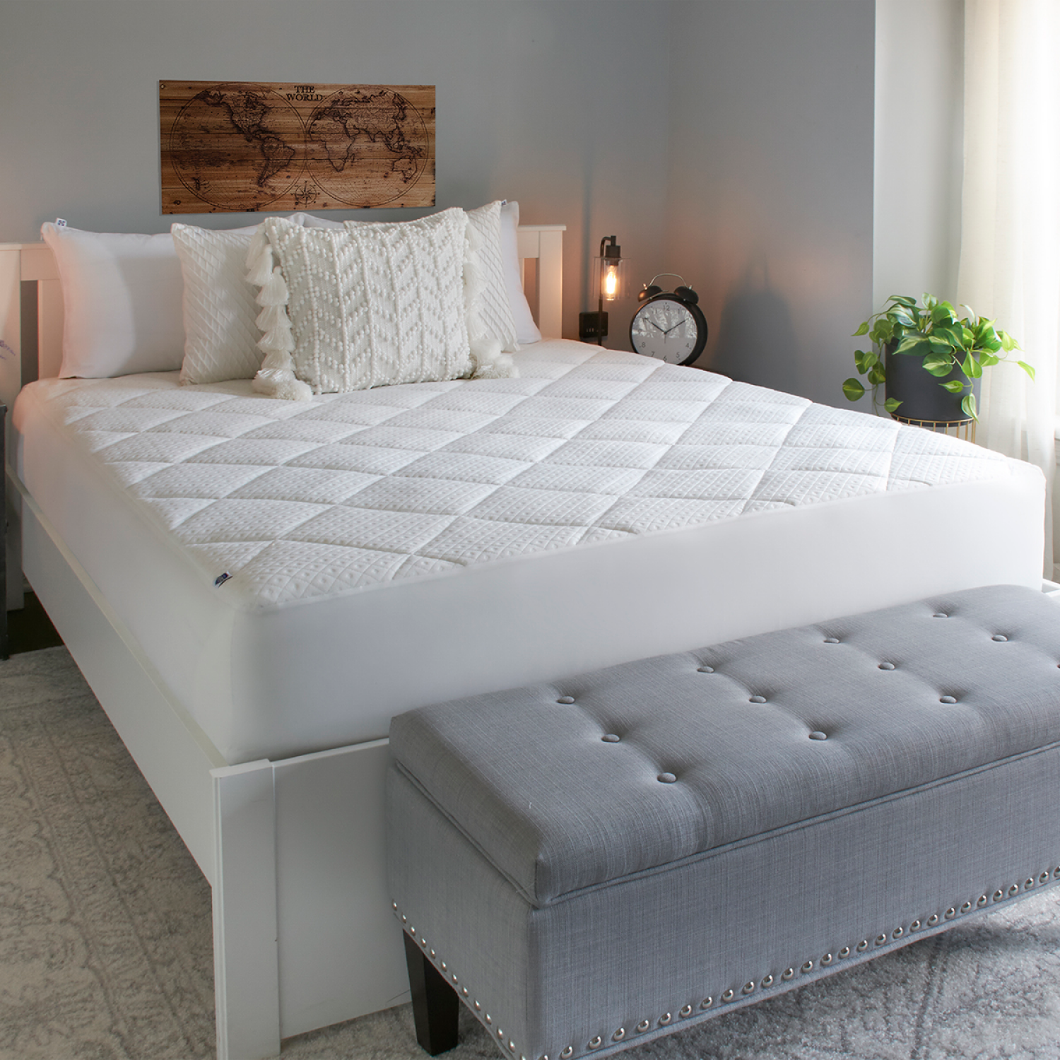 slide 2 of 5, Sealy Pure Luxury Mattress Pad, Queen, 1 ct