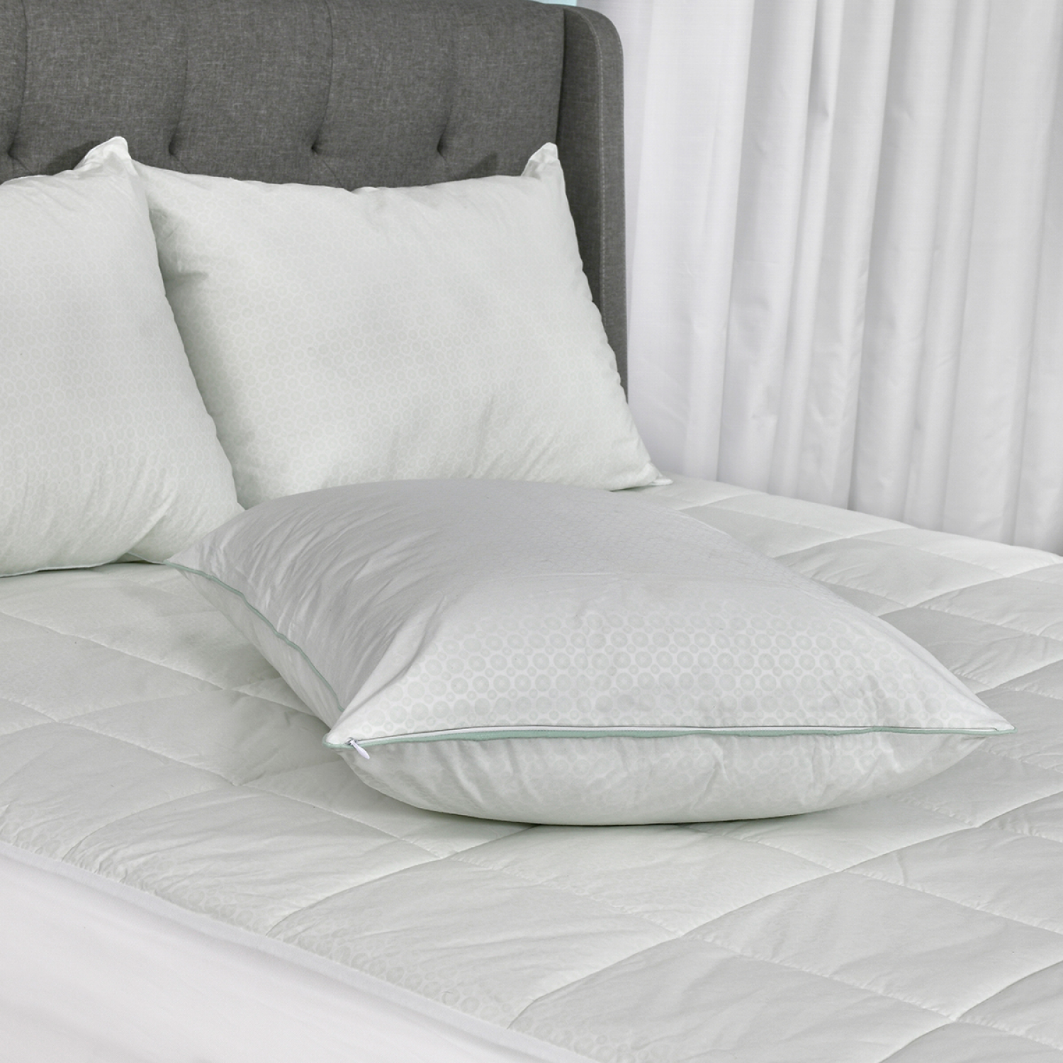 slide 3 of 4, AllerEase Standard Cooling Pillow Protector - Allerease, 1 ct