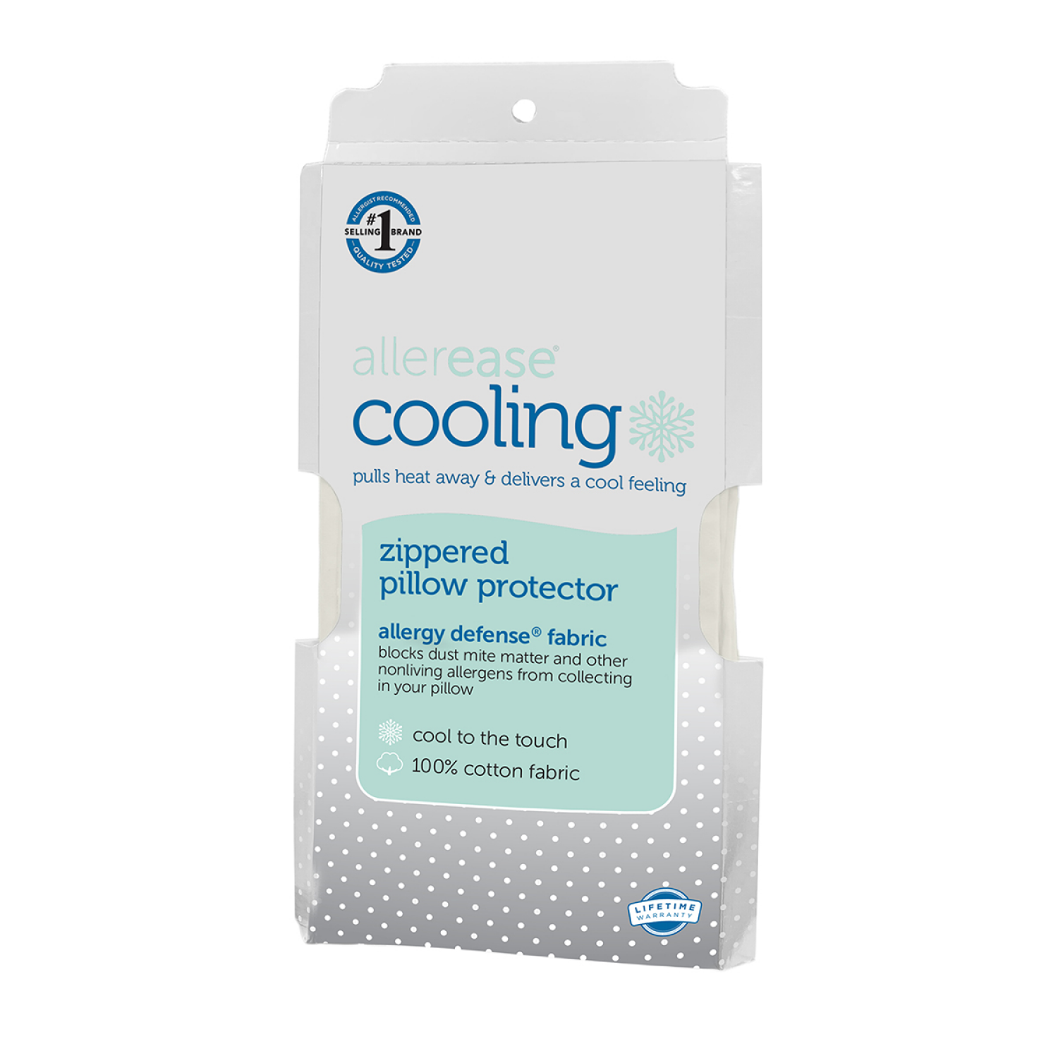 slide 1 of 4, AllerEase Standard Cooling Pillow Protector - Allerease, 1 ct