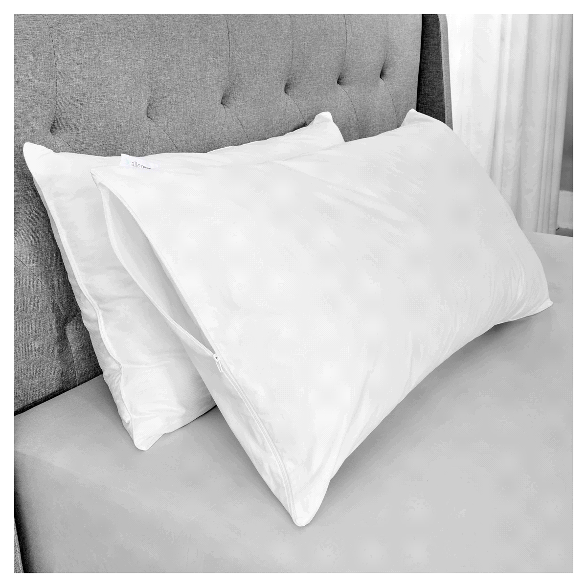 slide 2 of 4, AllerEase Ultimate Protection and Comfort Zippered Breathable Pillow Protector, 1 ct