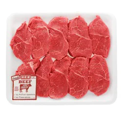 H-E-B Beef Mock Tender Steak Value Pack, USDA Select