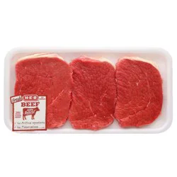 H-E-B Boneless Beef Eye of Round Steaks - USDA Select