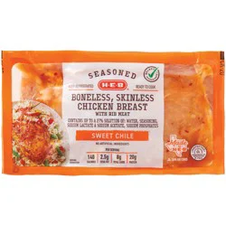 H-E-B Seasoned Boneless Skinless Chicken Breast - Sweet Chile
