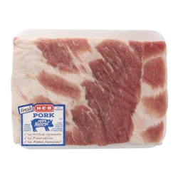 H-E-B Skinless Pork Belly