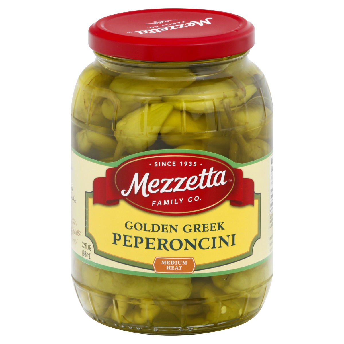 slide 1 of 1, Mezzetta Imported Mild Golden Greek Pepperoncini, 32 oz