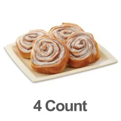 Bakery Cinnamon Rolls - 4 Count