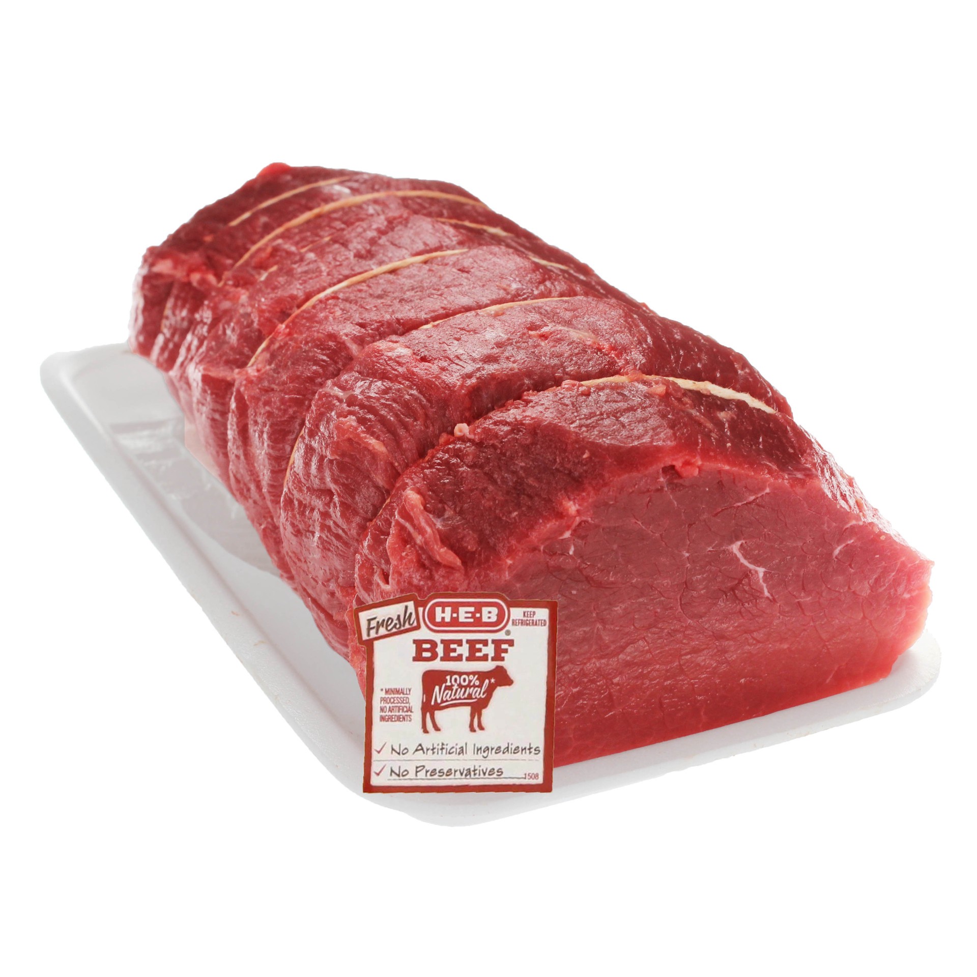 slide 1 of 1, H-E-B Beef Eye of Round Roast Whole, USDA Select, per lb