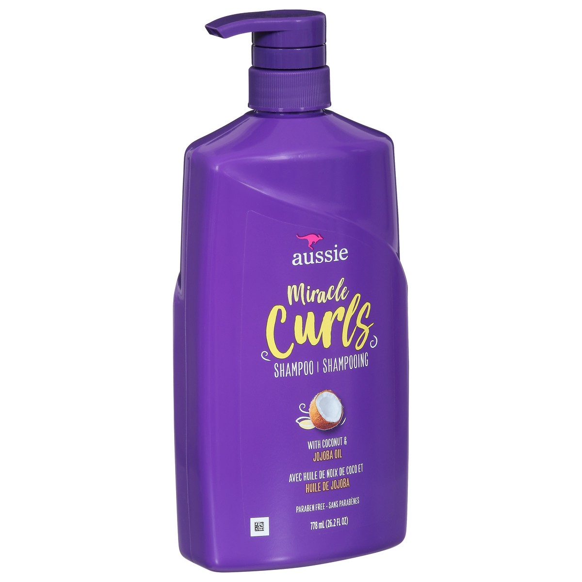 slide 4 of 9, Aussie Miracle Curls Shampoo for Curly Hair with Coconut Oil, Paraben Free, 26.2 oz, 778 ml, 26.2 fl oz