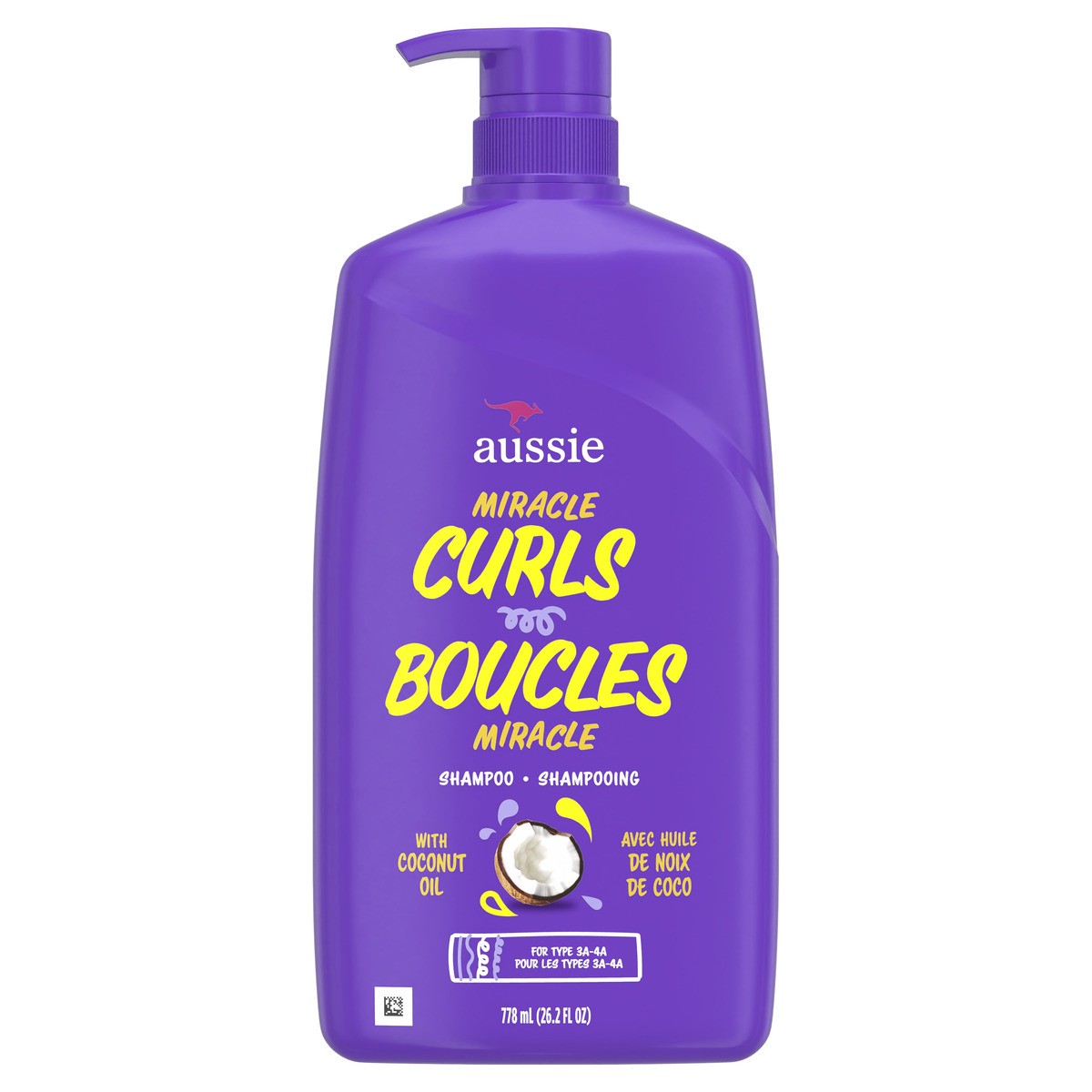 slide 1 of 9, Aussie Miracle Curls Shampoo for Curly Hair with Coconut Oil, Paraben Free, 26.2 oz, 778 ml, 26.2 fl oz