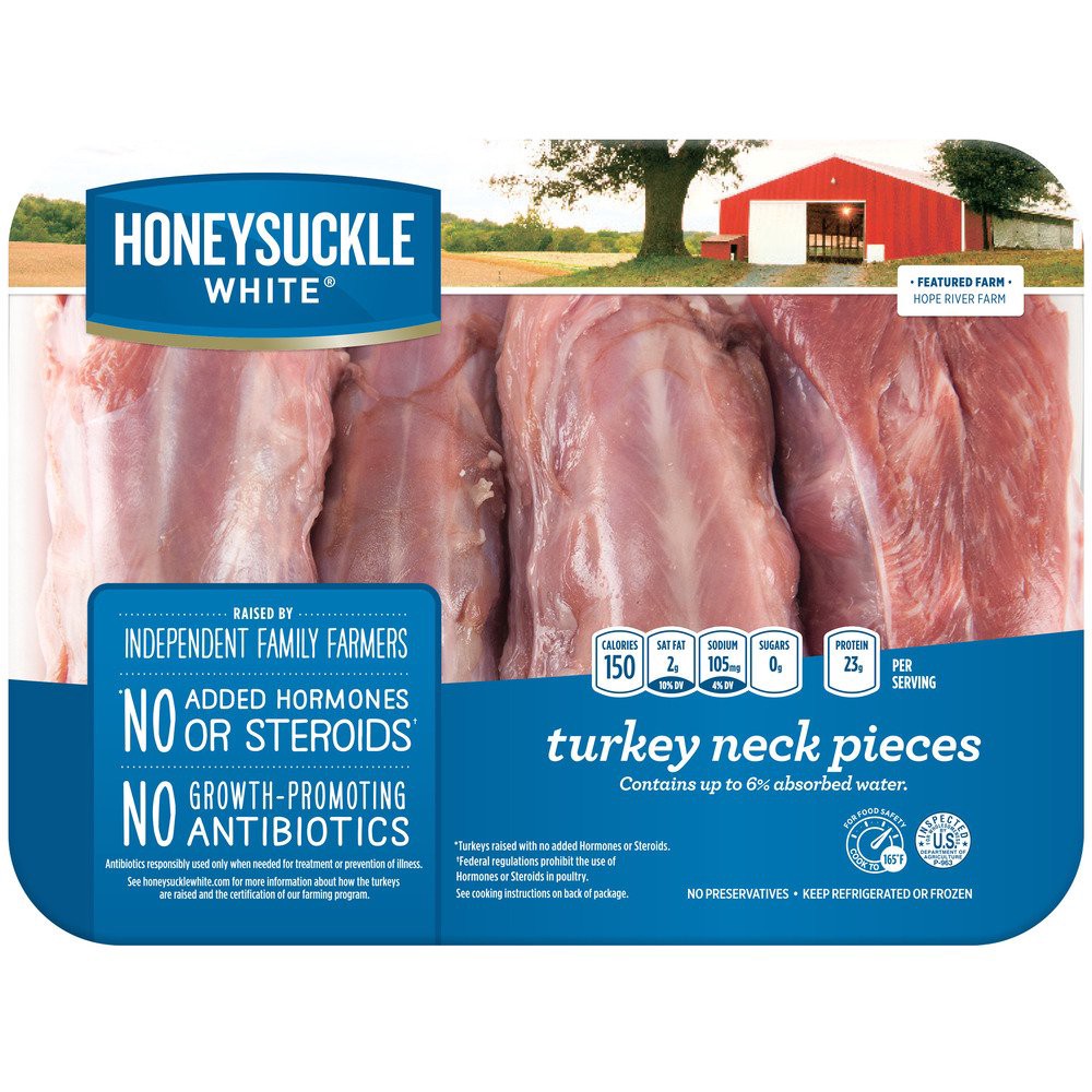 slide 1 of 1, Fresh Turkey Neck Pieces, per lb