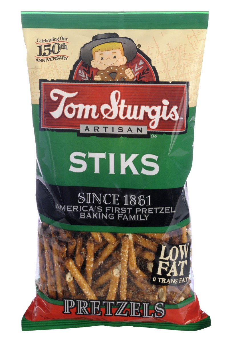 slide 4 of 11, Tom Sturgis Pretzels, 14 oz