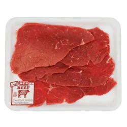 H-E-B Boneless Beef Bottom Round Steak Milanesa Steak - USDA Select