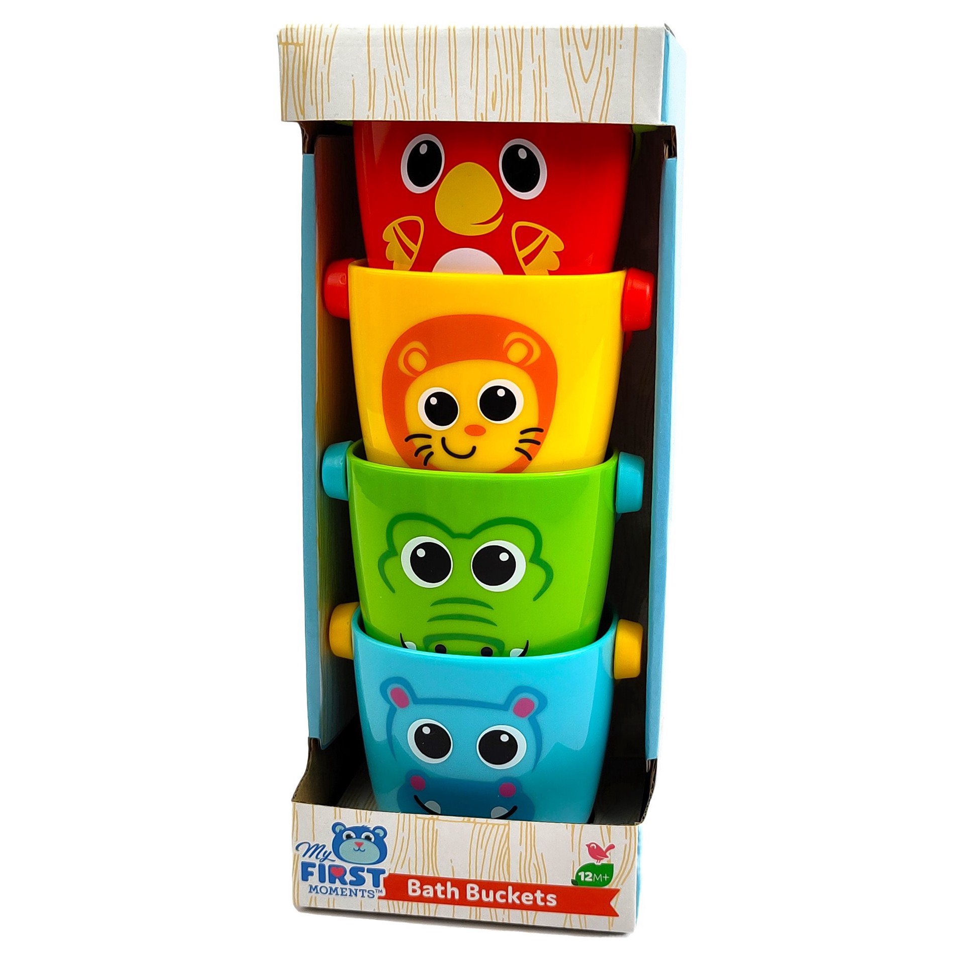slide 1 of 1, My First Moments Animal Bath Buckets, 1 ct