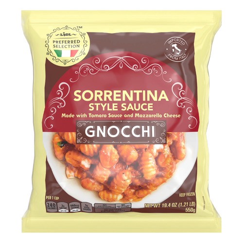 slide 1 of 1, Lidl Preferred Selection frozen sorrentina style gnocchi, 19.4 oz