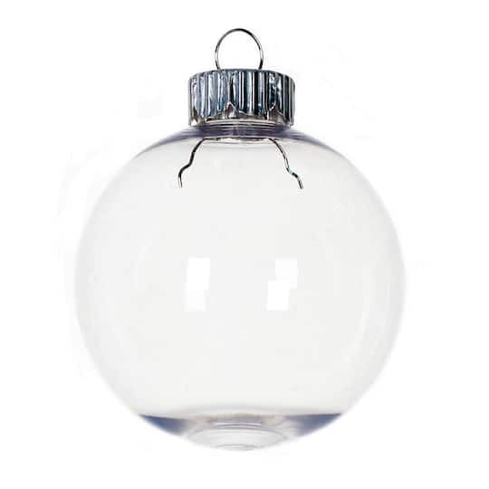 slide 1 of 3, 8 Pack 2.75" Diy Glass Ball Ornaments By Make Market, 8 ct